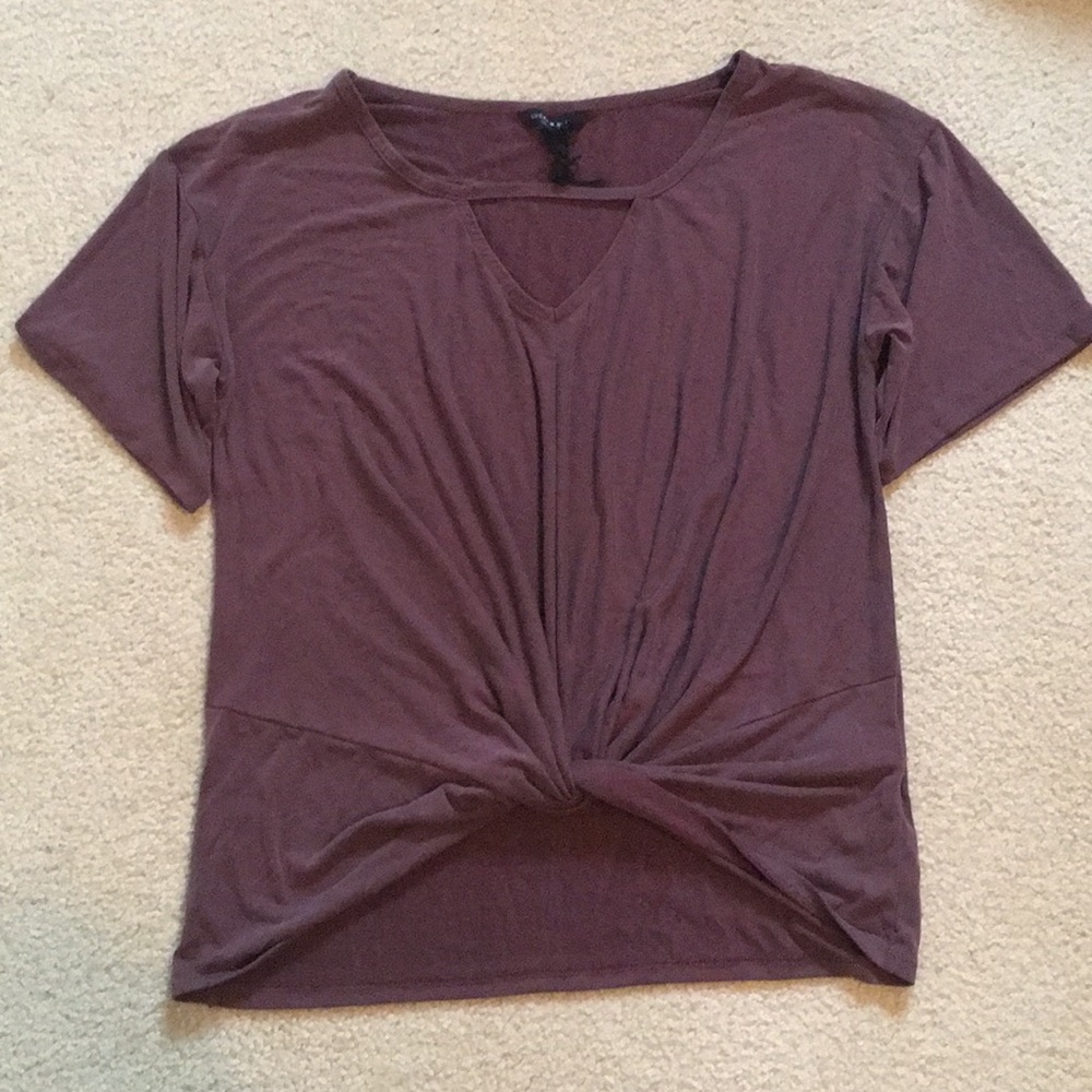 Purple Knotted Tshirt